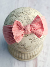 Cable Knit Bow Headbands: Black