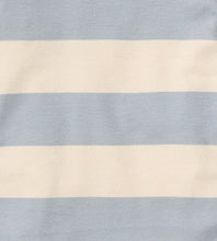 Rugby Stripe Organic Cotton Sleep & Play - Quarry: Quarry / 6-9 Months