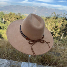 Fashion Classic Wide Brim Suede Hat - Rust