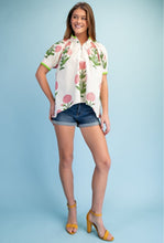 Pink Floral High-Low Top