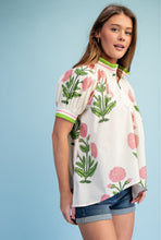 Pink Floral High-Low Top