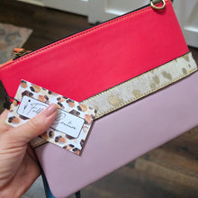 Luca Leather and Hair on Hide Wristlet Clutch Crossbody Bag