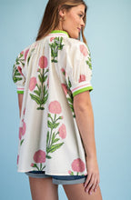 Pink Floral High-Low Top