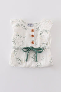 Floral Print Muslin Bubble