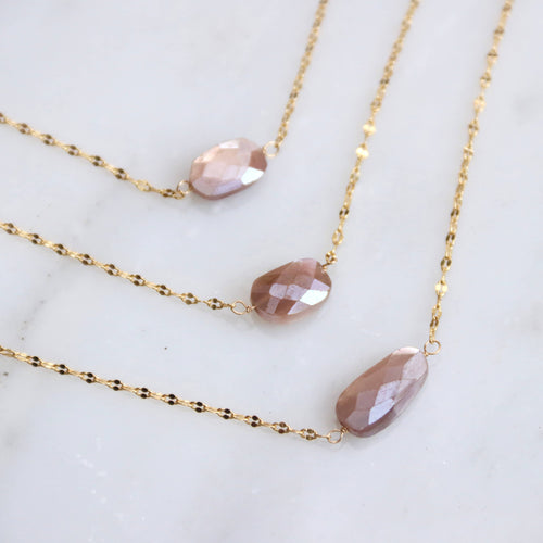 Chocolate Moonstone Necklace