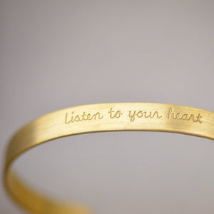 Listen To Your Heart - Bracelet Cuff Jewelry