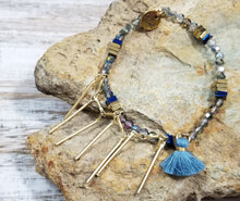 Erimish Blue Oceans Charm Bracelet