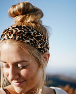 Leopard Print Women's Wide Headband