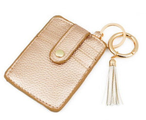 Credit Card Wallet Key Chain (Rose Gold)