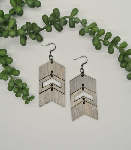 PP Multi Arrow Wood Earrings