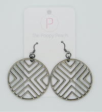 PP Geometric Cut Our Circle Earrings