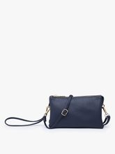 Riley Monogrammable 3 Compartment Crossbody/Wristlet: Navy
