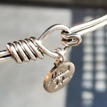 Semi Gem Hook Back Bracelet (Sea Blue/Silver)