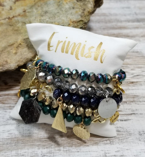 Erimish Fall Charm Bracelet Set (Sold Separately and as Set)