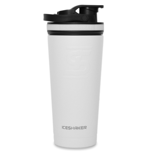 Ice Shaker 26oz Shaker Bottle - White