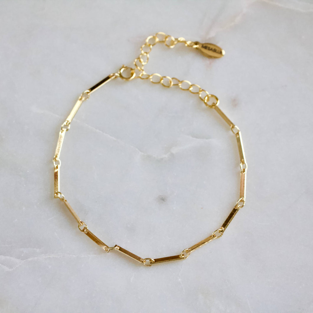 Bar Chain Bracelet - Gold