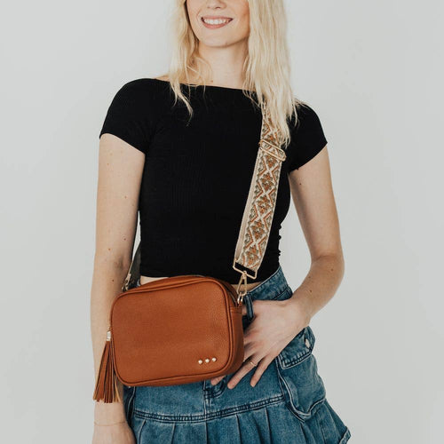 Willow Camera Crossbody Bag - Brown