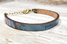 "fearless" Adjustable Leather Bracelet