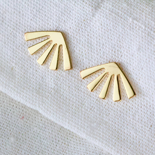 Fan Stud Earrings