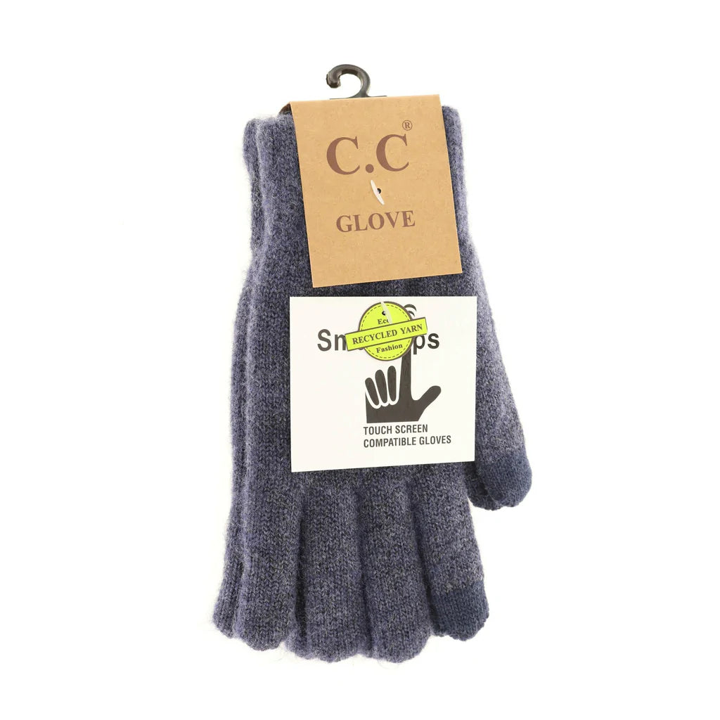 Soft Knit CC Gloves HEATHERED NAVY