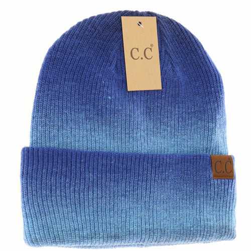 CC Unisex Ombre Cuffed Beanie INDIGO