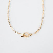 Toggle Paper Clip Chain Necklace