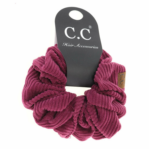 Corduroy Ponytail CC Scrunchie COCO BERRY