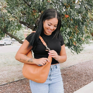 Hattie Shoulder Hobo Bag - Brown