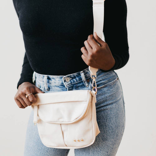 Tilly Crossbody Bag: Cream